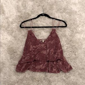 Express Mauve Velvet Tank Top